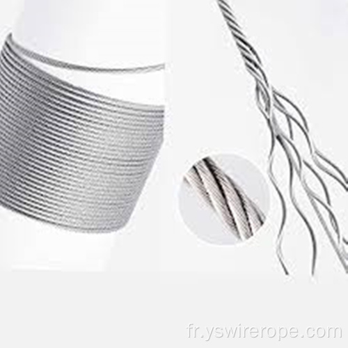 316 ROPE DE VIEUX en acier inoxydable 1570N / mm2 7x19 12 mm